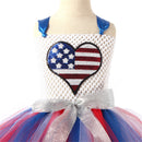 Kids Independence Day Patriotic Cosplay Crochet Dress Tulle Skirt - AwwwCos