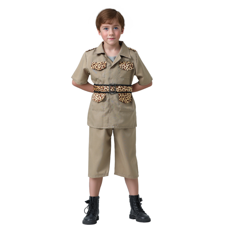 Kids Jungle Explorer Wildlife Rangers Professional Cosplay Costume