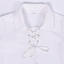 Kids Medieval Pirate Cosplay Costume Shirt Ankle Pants Scottish Top Trouser