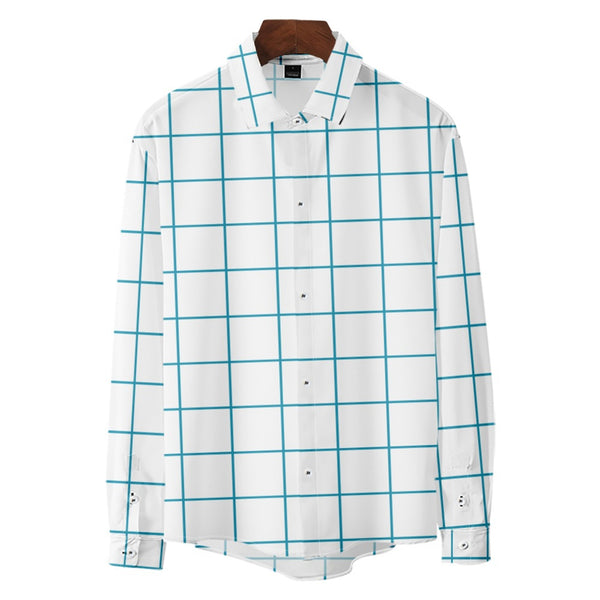 Kids Men K-Pop: Demon Hunters Saja Boys Qinyu Cosplay Costume Plaid Shirt