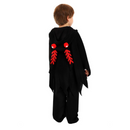 Kids Mothman Halloween Cosplay Costume Sleepwear Black Hooded Cloak - AwwwCos