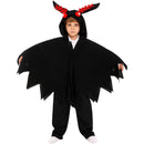 Kids Mothman Halloween Cosplay Costume Sleepwear Black Hooded Cloak - AwwwCos