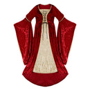 Kids Retro A Line Medieval Princess Cosplay Costume Halloween Velvet Dress