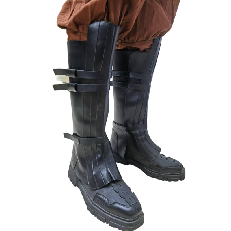 Knight Warrior Viking Cosplay Shoes Accessories Boot Covers for Men Pirate