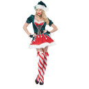 Lady Velvet Xmas Elf Dress Christmas Santa Claus Cosplay Costume