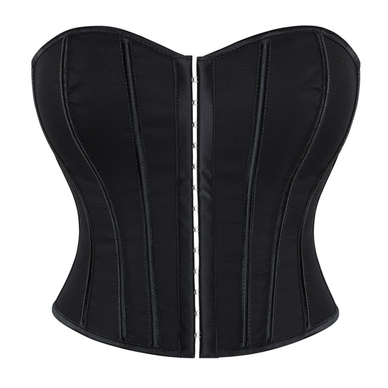 Leopard Print Single-breasted Corset Bracket Push-up Palace Bustier
