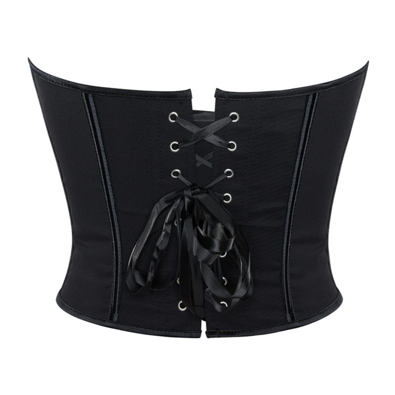Leopard Print Single-breasted Corset Bracket Push-up Palace Bustier