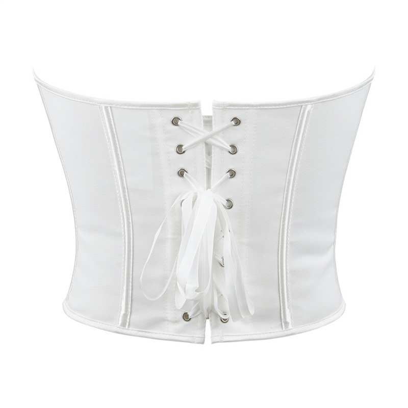 Leopard Print Single-breasted Corset Bracket Push-up Palace Bustier