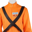Lethal Company Staff Cosplay Costume Male Orange Jumpsuit Employee Uniform