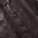 Lightweight Stand Collar Zipper Coat Motorcycle Faux Leather Short Jacket