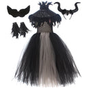Little Witch Devil Handmade Knitted Dress Tutu Costume Wing - AwwwCos