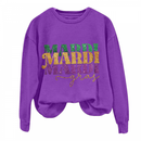 Long Sleeve Pullover Carnival Party Comfy Cute T-shirts Mardi Gras Sweatshirt - AwwwCos