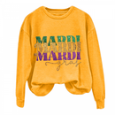 Long Sleeve Pullover Carnival Party Comfy Cute T-shirts Mardi Gras Sweatshirt - AwwwCos