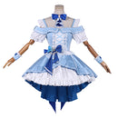 LoveLive! Kotori Minami's Performance Cosplay Costume Blue High Low Dress Socks