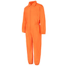 Luigi Cosplay Costume Prison Clothes Orange Jumpsuit