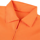 Luigi Cosplay Costume Prison Clothes Orange Jumpsuit