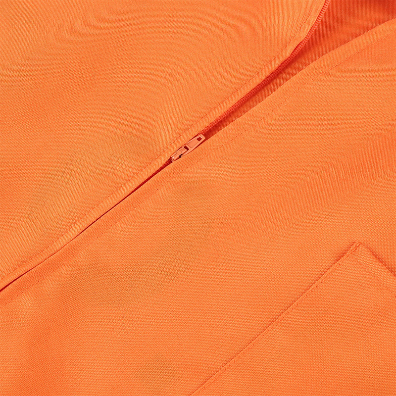 Luigi Cosplay Costume Prison Clothes Orange Jumpsuit