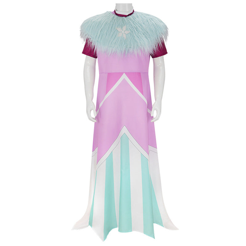 Male Anime Helluva Boss Andrealphus Cosplay Costume Robe Plush Fake Collar - AwwwCos