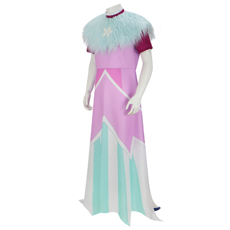 Male Anime Helluva Boss Andrealphus Cosplay Costume Robe Plush Fake Collar - AwwwCos