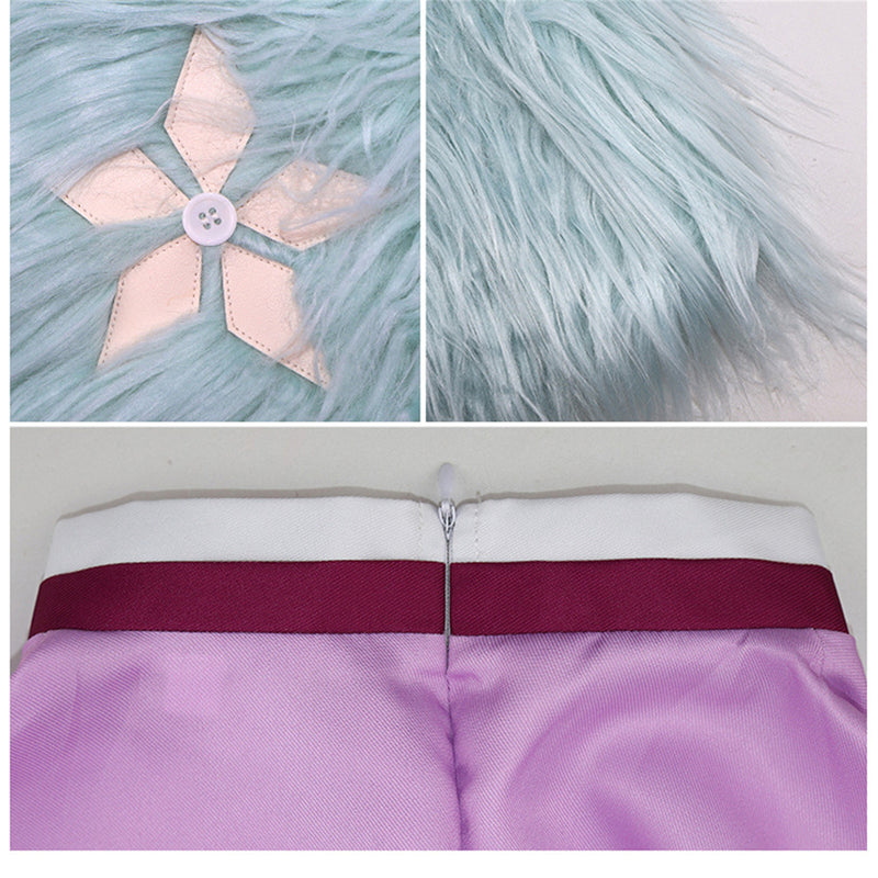 Male Anime Helluva Boss Andrealphus Cosplay Costume Robe Plush Fake Collar - AwwwCos