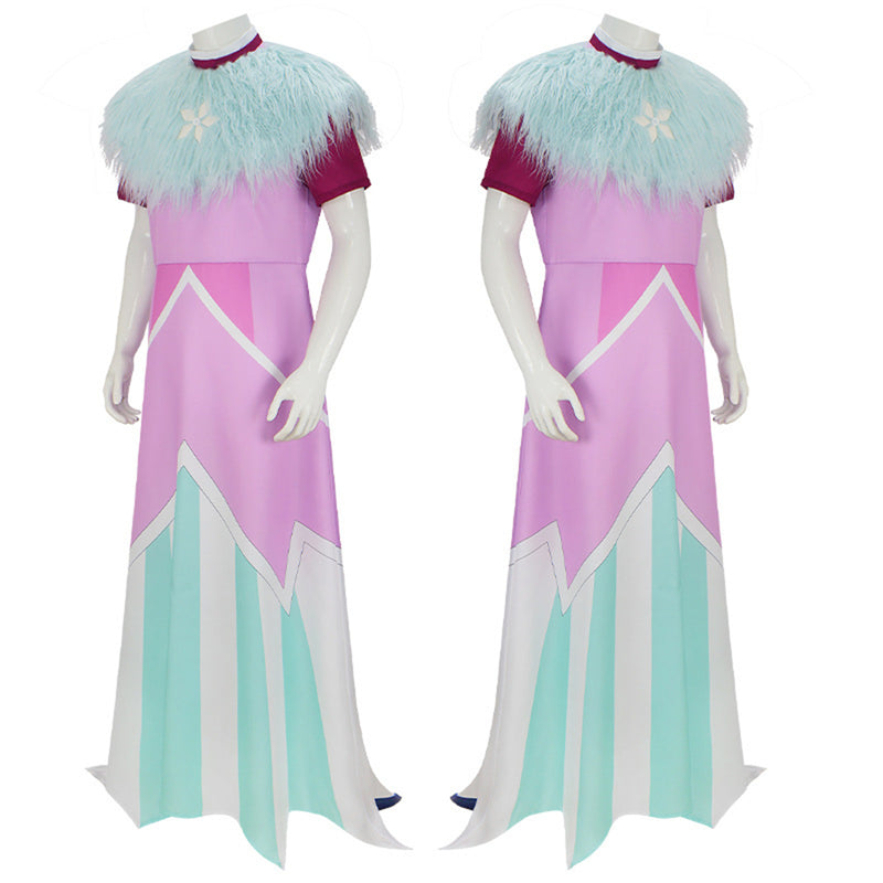 Male Anime Helluva Boss Andrealphus Cosplay Costume Robe Plush Fake Collar - AwwwCos