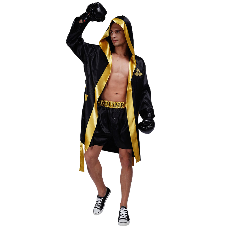 Male Halloween Party Cosplay Boxer Fighting Wrestling Costume - AwwwCos