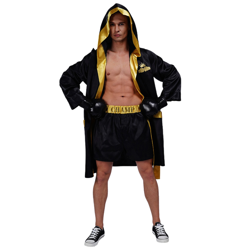 Male Halloween Party Cosplay Boxer Fighting Wrestling Costume - AwwwCos