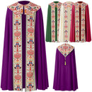 Male Medieval Cosplay Church Clergy Cloak Adult Long Cape Luxurious Robe - AwwwCos