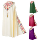 Male Medieval Cosplay Church Clergy Cloak Adult Long Cape Luxurious Robe - AwwwCos