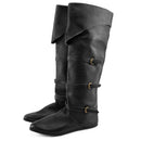Male Medieval Pirate Boots Victorian Gothic Boots Flat Jazz Boots - AwwwCos