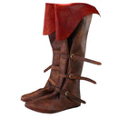 Male Medieval Pirate Boots Victorian Gothic Boots Flat Jazz Boots - AwwwCos