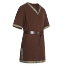 Male Medieval Renaissance Pirate Viking Tunic Cosplay Warrior Shirts