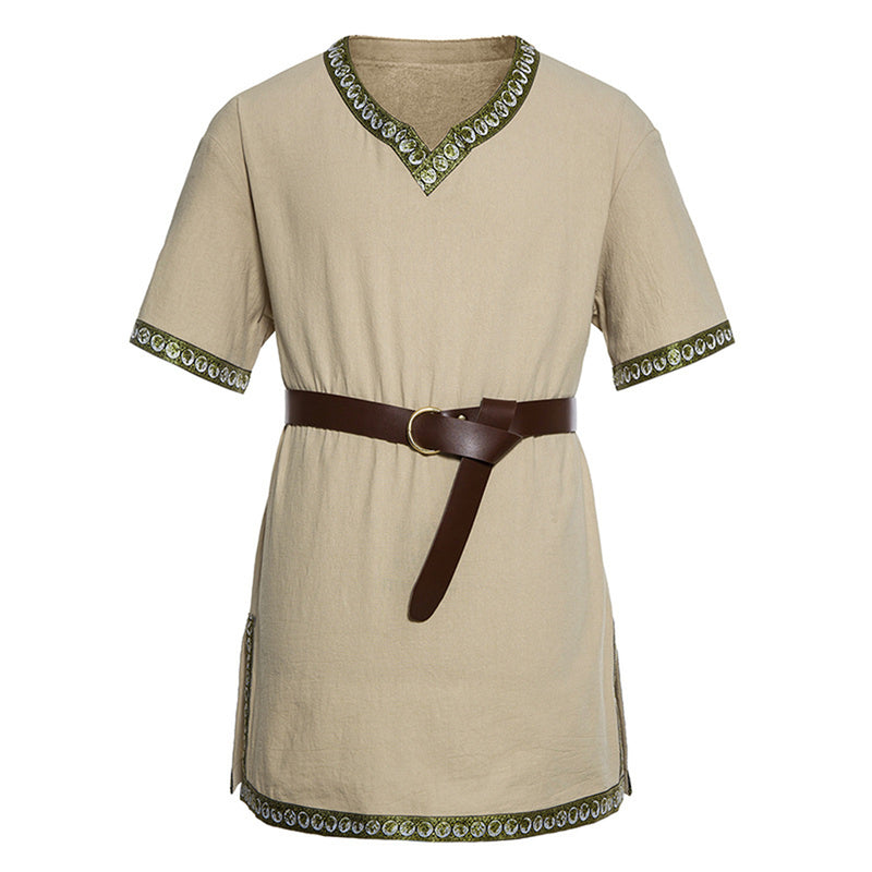 Male Medieval Renaissance Pirate Viking Tunic Cosplay Warrior Shirts