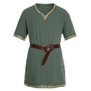 Male Medieval Renaissance Pirate Viking Tunic Cosplay Warrior Shirts