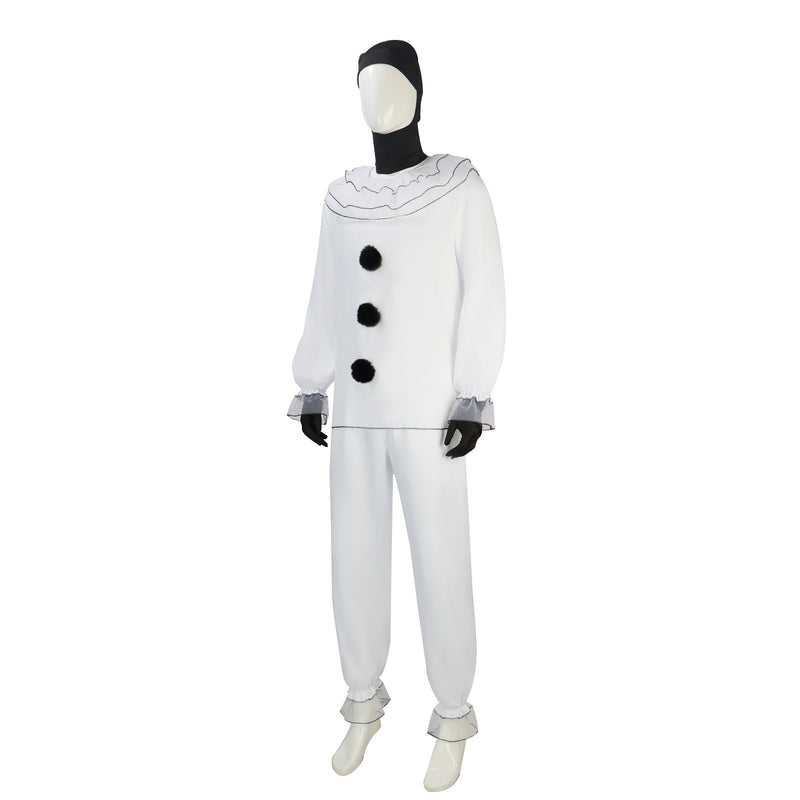 Male Movie Pierrot Clown Cosplay Costume White Suits - AwwwCos