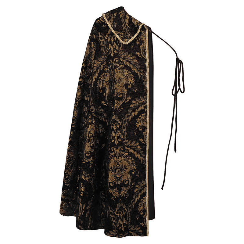 Male Noble Tudor King Cosplay Costume Costume Cape Half Shoulder Cloak - AwwwCos