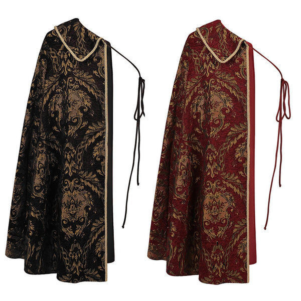 Male Noble Tudor King Cosplay Costume Costume Cape Half Shoulder Cloak