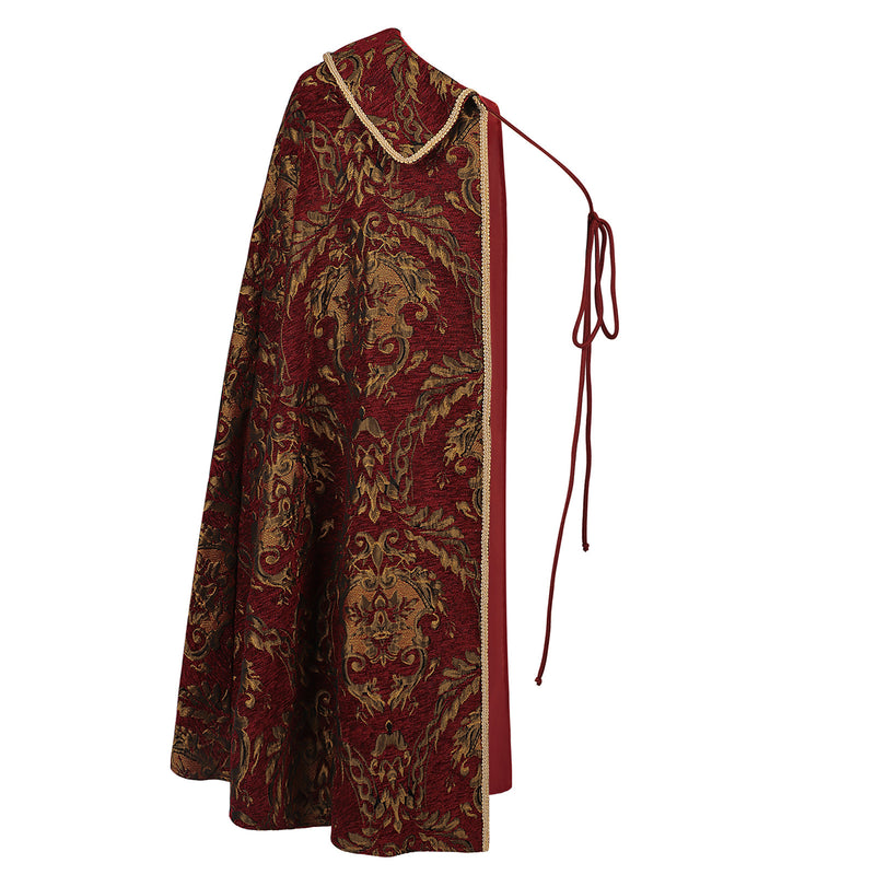 Male Noble Tudor King Cosplay Costume Costume Cape Half Shoulder Cloak - AwwwCos