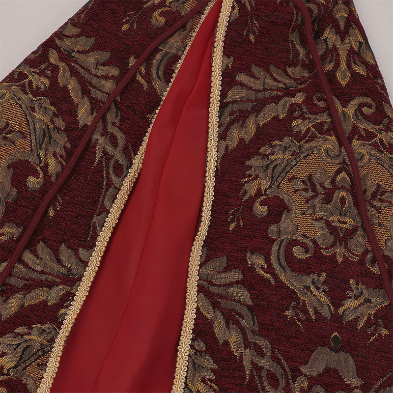 Male Noble Tudor King Cosplay Costume Costume Cape Half Shoulder Cloak - AwwwCos