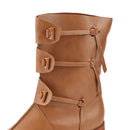 Male Pirate Viking Cosplay Boots Lace Up Vintage Stage Tied Pointed shoes