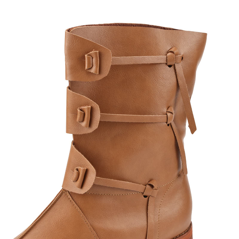 Male Pirate Viking Cosplay Boots Lace Up Vintage Stage Tied Pointed shoes