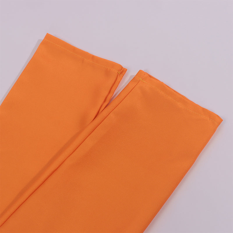 Male Prisoner Cosplay Costume Jail Criminal Jumpsuit Orange Work Coveralls - AwwwCos