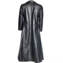 Male Retro Faux Leather Vintage Trench Steampunk Gothic Overcoat