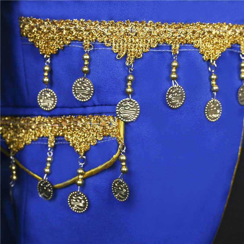 Male Retro Royal Court Hanging Ear Tassel Military Costume