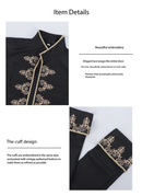 Male Royal Court Gothic Steampunk Retro Collar Uniform PerforMale Royal Court Gothic Steampunk Retro Collar Uniform Performance Tailcoatmance Tailcoat - AwwwCos