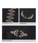 Male Royal Court Gothic Steampunk Retro Collar Uniform PerforMale Royal Court Gothic Steampunk Retro Collar Uniform Performance Tailcoatmance Tailcoat - AwwwCos
