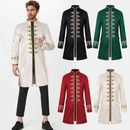 Male Royal Court Gothic Steampunk Retro Collar Uniform PerforMale Royal Court Gothic Steampunk Retro Collar Uniform Performance Tailcoatmance Tailcoat - AwwwCos