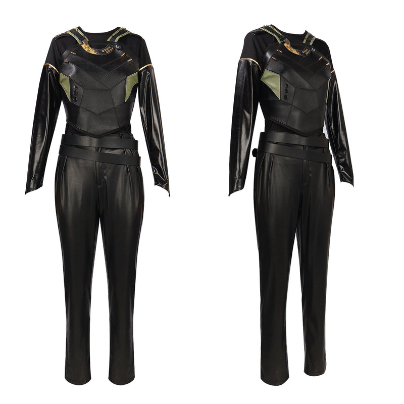 Male TV Series Loki Sylvie Cosplay Costume Houndstooth Trench - AwwwCos