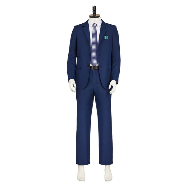 Male TV Series Severance Mark Scout Cosplay Costume Navy Blue Uniform - AwwwCos