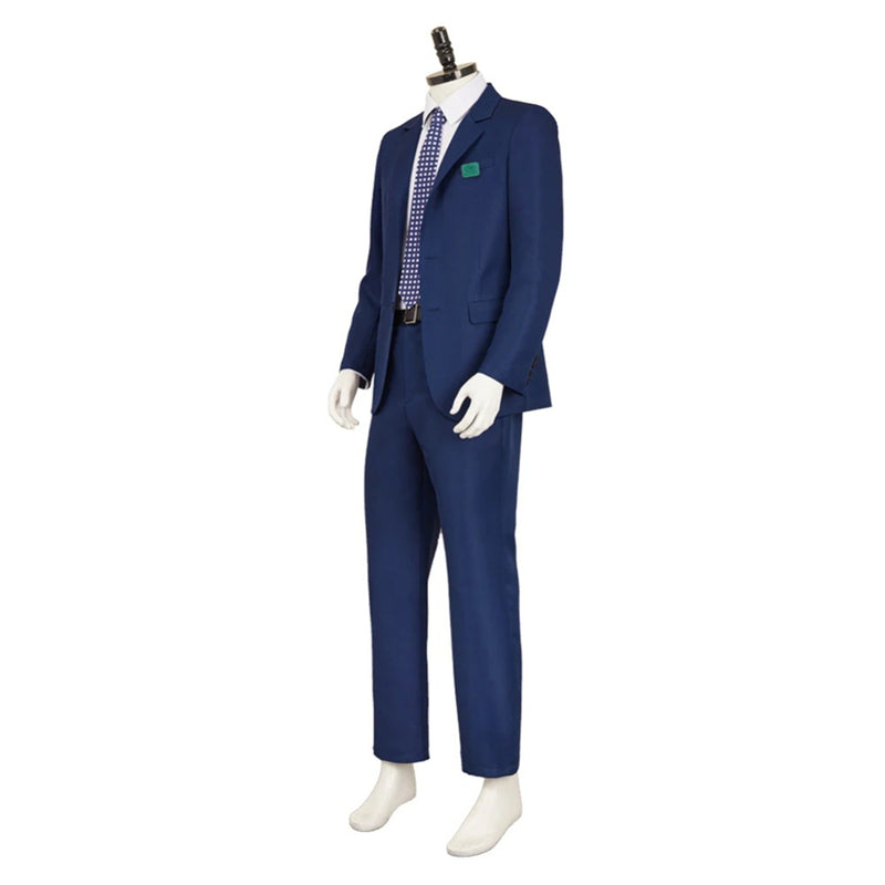 Male TV Series Severance Mark Scout Cosplay Costume Navy Blue Uniform - AwwwCos